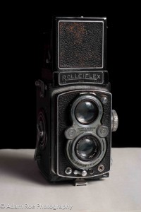 My grandpa's Rolleiflex, from the attic. 